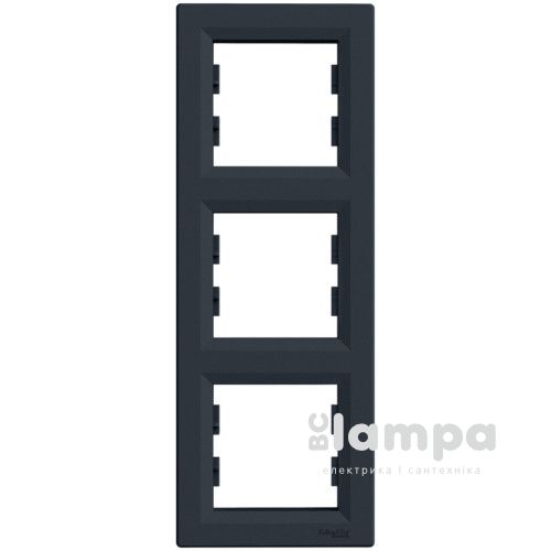 Schneider Electric Asfora антрацит рамка вертикальна 3 - на (ЕРН5810371)