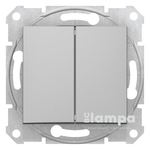 Выключатель_SCHNEIDER_Sedna SDN0600160_2- ый перекл.сх.6 алюм.