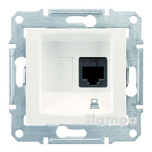 Розетка_SCHNEIDER_Sedna SDN4300123_ комп.розетка Слон.кость