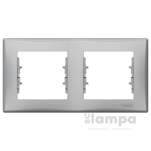 Рамка_SCHNEIDER_Sedna SDN5800360_2- на горизонт.алюміній