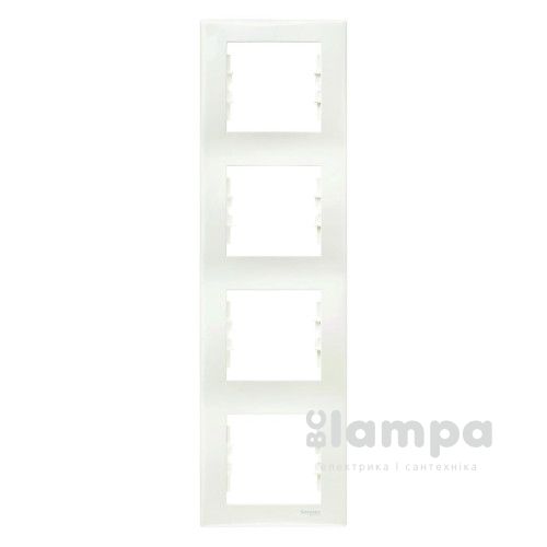 Рамка_SCHNEIDER_Sedna SDN5802023_4- ная вертикаль. Слон.кость