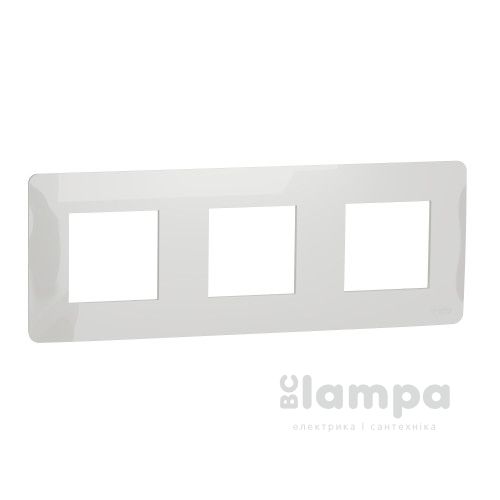 SCHNEIDER UNICA New біла рамка 3 - на  (NU200618)