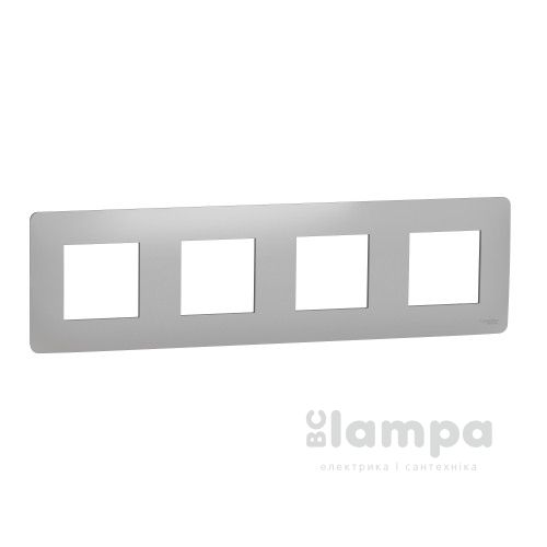SCHNEIDER UNICA New алюміній рамка 4 - на (NU200830)
