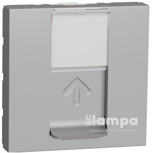 Розетка 1- на коп'ютерна RJ45 SCHNEIDER ELECTRIC UNICA алюміній (NU341130)