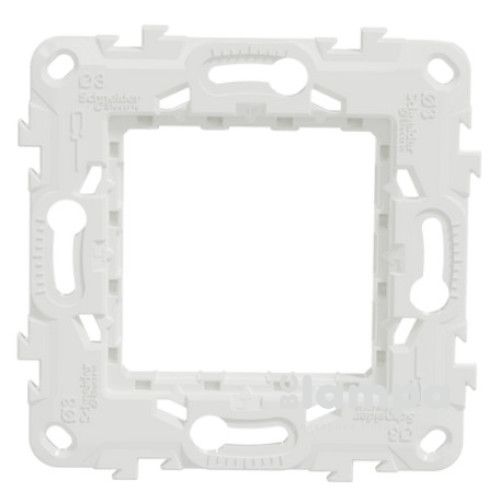 Супорт пластиковий 2 модуля SCHNEIDER ELECTRIC UNICA білий (NU7002P)