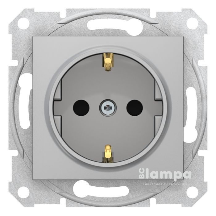 Розетка_SCHNEIDER_Sedna SDN3000160_с з/к с штор.алюм.