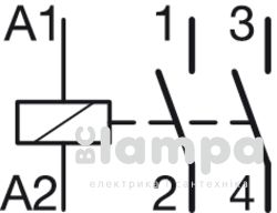 Контактор Hager ESC225 25А 2HВ 230V 1мод (2NO)