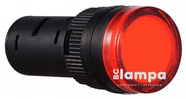 Арматура светосигнальная AD16-16DS красная 220V plastic (s009014)