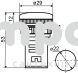 Арматура светосигнальная AD22-22DS зеленая 220V plastic (s009022)