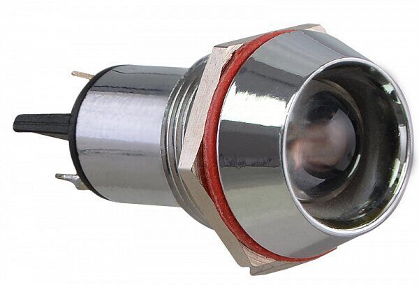 Арматура светосигнальная AD22C-Ø16 біла 220V АСКО металл/пайка (0140030145)