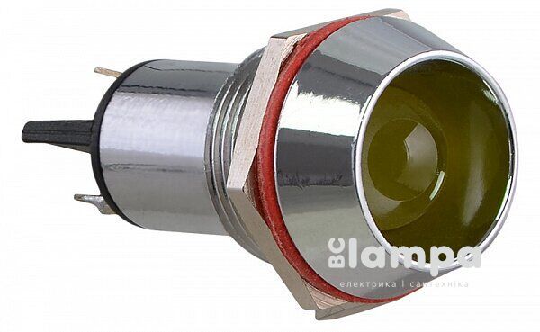 Арматура светосигнальная AD22C-Ø16 жовта 220V АСКО металл/пайка (0140030146)