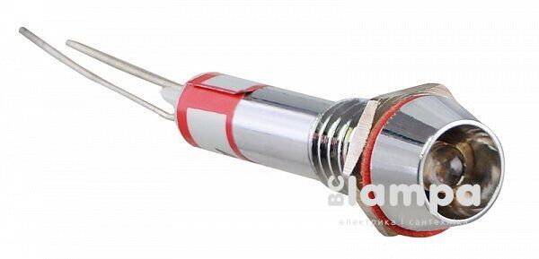 Арматура светосигнальная AD22C-Ø 6 белая 220V АСКО металл/пайка (0140030099)