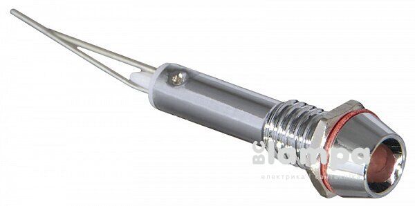 Арматура светосигнальная AD22C-Ø 6 красная 220V АСКО металл/пайка (0140030097)