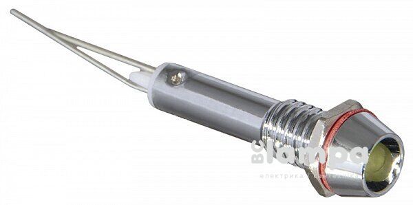 Арматура светосигнальная AD22C-Ø 6 желтая 220V АСКО металл/пайка (0140030098)