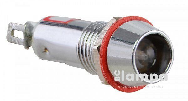 Арматура светосигнальная AD22C-Ø 8 белая 220V АСКО металл/пайка (0140030107)