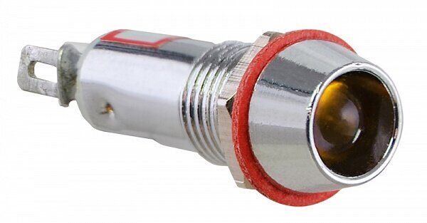 Арматура светосигнальная AD22C-Ø 8 желтая 220V АСКО металл/пайка (0140030106)