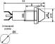 Арматура светосигнальная AD22C-Ø 8 24V DC желтая (А0140030102)