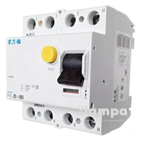 ПЗВ, реле диференційного струму Eaton PF6 - 4/25/0,03 "Moeller"