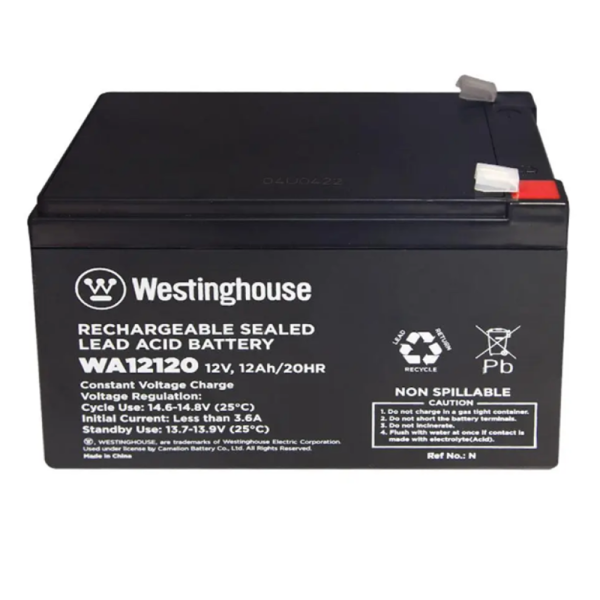 Акумулятор terminal WESTINGHOUSE 12V 12Ah F2 (WA12120N-F2)