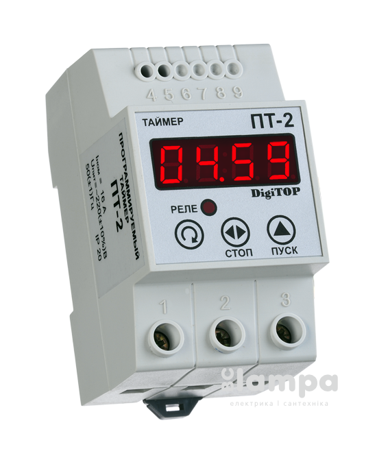 Таймер DIN електронный  программируемый Digitop T-2 16А 220В