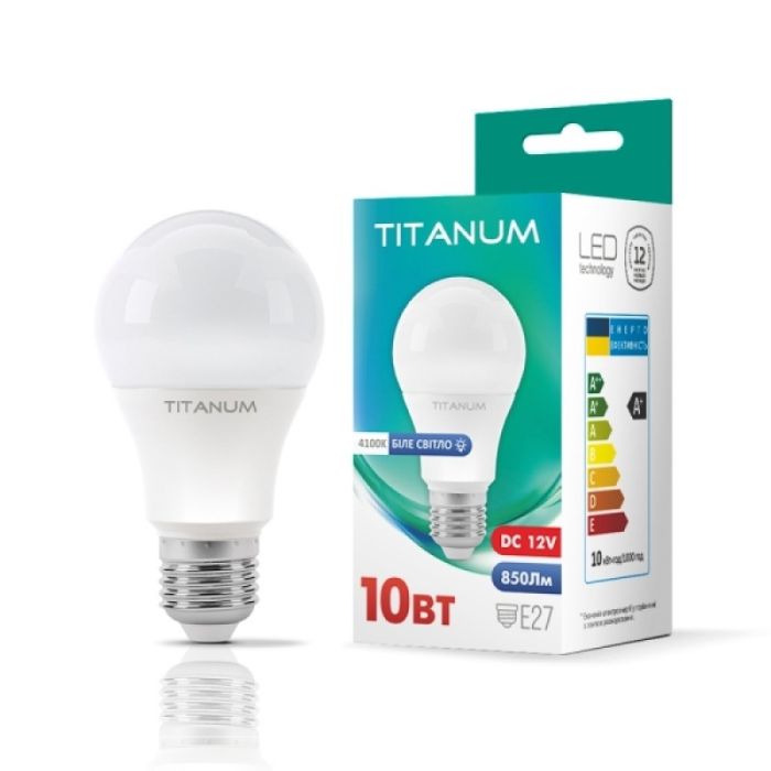 Лампа МО Led 12V / DC / 10W Е27 4100K TITANUM (26863)