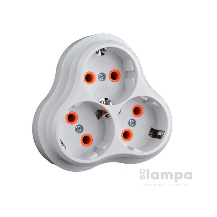 Трійник з з/к "Ромашка" білий LEMANSO LMA025 (79038)