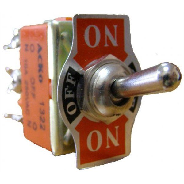 Тумблер 3Пол*6 кон. E-1322/клема (169965/А0140060006)