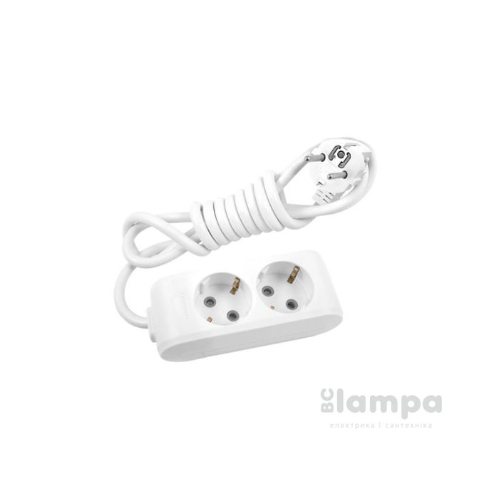 Подовжувач 2гн.  2м  з/к+ шторки сірий X- tendia (B04222GR-UA) Panasonic