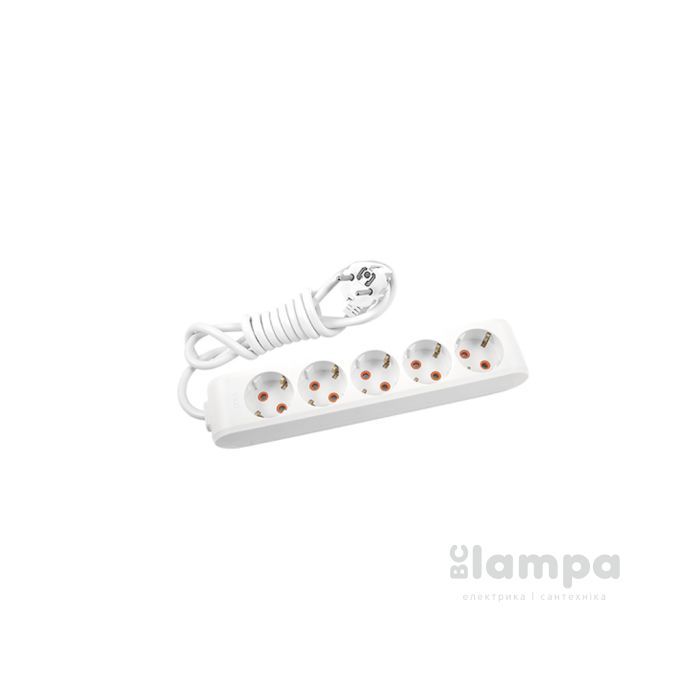 Подовжувач 5гн.  3м c з/к+ шторки серый X- tendia (B04532GR-UA) Panasonic