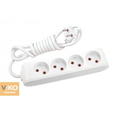 Подовжувач 4гн.  2м  без з/к VIKO Multi-let  (90112402)