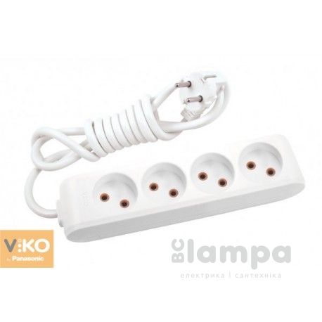 Подовжувач 4гн.  2м  без з/к VIKO Multi-let  (90112402)
