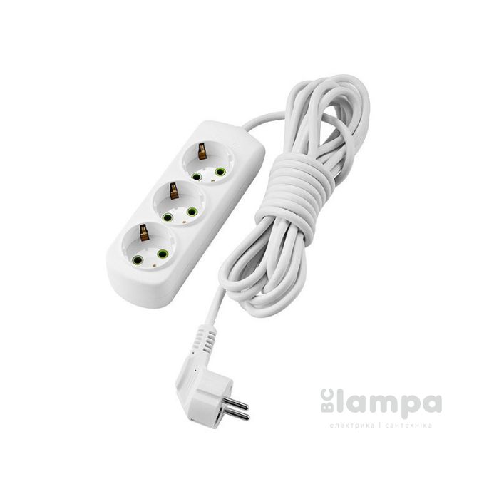 Подовжувач 3гн.  3м  з/к LEZARD LETITIA (721-0303-301)