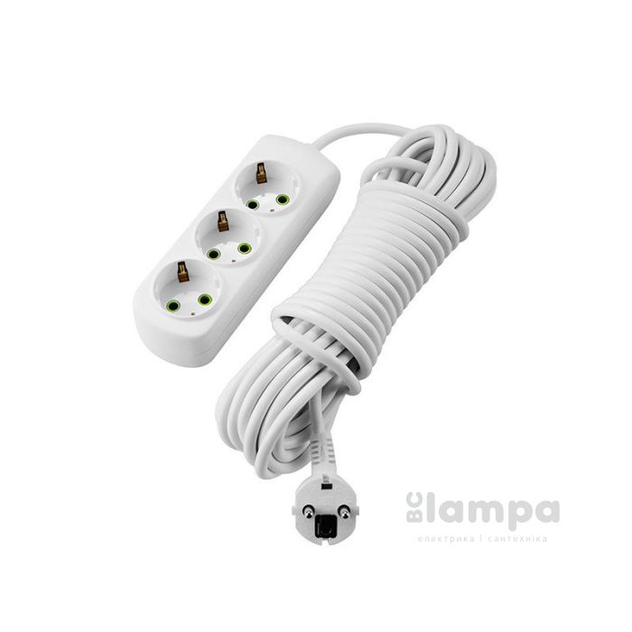 Подовжувач 3гн.  5м  з/к LEZARD LETITIA (721-0305-301)