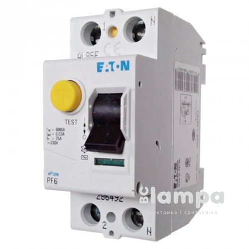 ПЗВ, реле диференційного струму Eaton PF6 - 2/63/0,03 "Moeller"