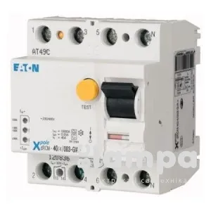 ПЗВ, реле диференційного струму Eaton PF4 - 4/25/0,03 "Moeller"