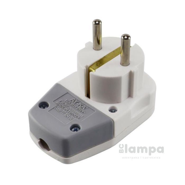 Вилка з з/к кутова швид. монтаж  AY-KA (62-13-09)