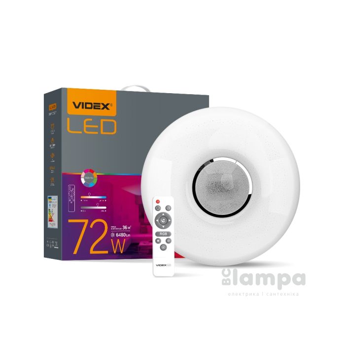 Світильник стельовий VIDEX LED 72W RING VL-CLS1859-72RGB 2800-6200K (26148)