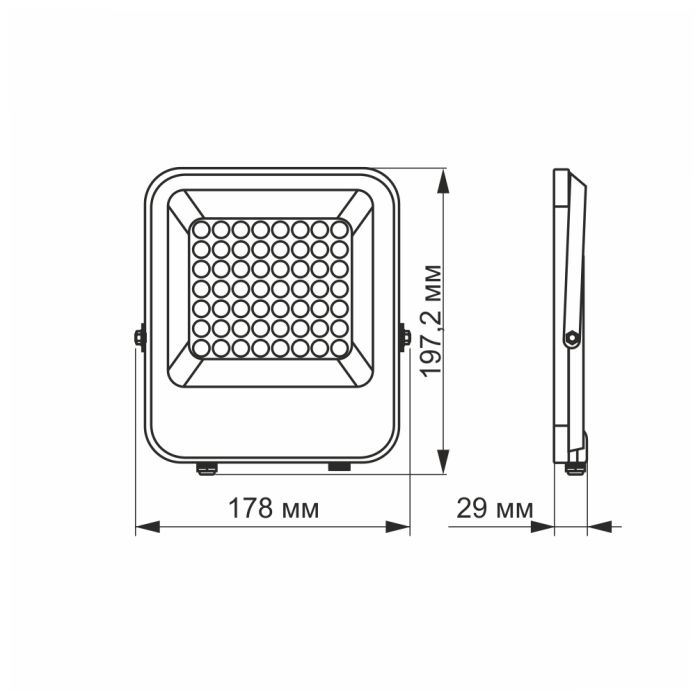 Прожектор VIDEX LED  30W 5000K 12-48V серый (VL-F2-305G/25960)