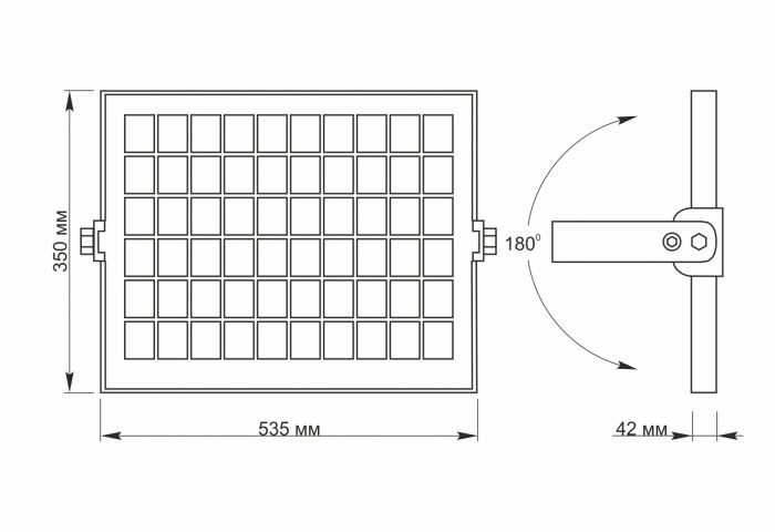 Прожектор автономний VIDEX LED 30W 5000K 3.2V (VL-FSO-1005)