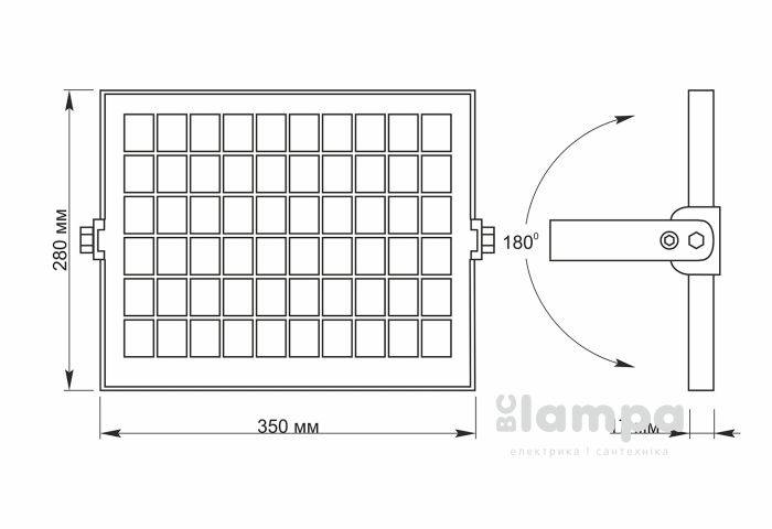 Прожектор автономний VIDEX LED 10W 5000K сенсорний (VL-FSO-205-S)