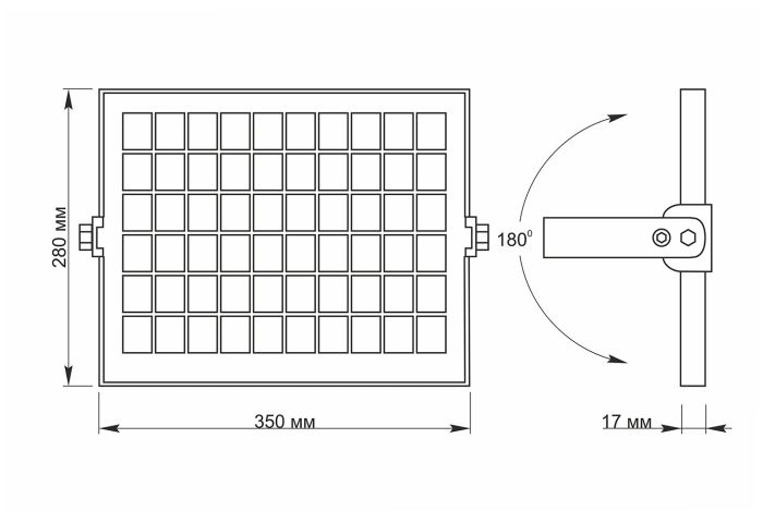 Прожектор автономний VIDEX LED 10W 5000K LiFePO4-3.2V (VL-FSO-205)