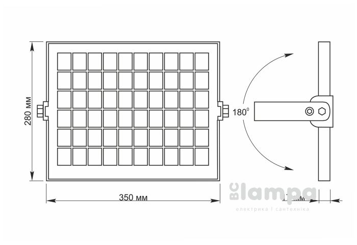 Прожектор автономний VIDEX LED 10W 5000K LiFePO4-3.2V (VL-FSO-205)