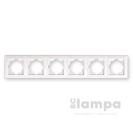 Рамка 6- на біла VISAGE Gunsan (VS 28 11 147)