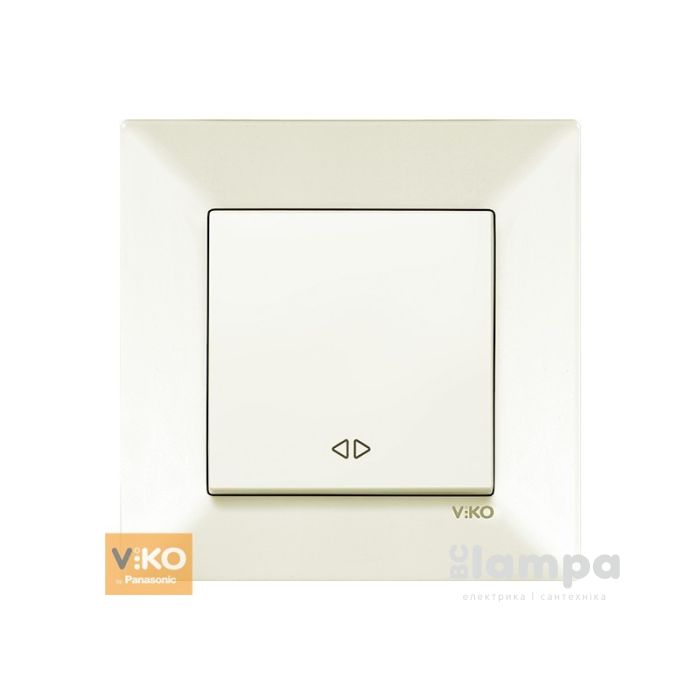 Вмикач Крем 1- кл. "#" реверсивний Viko Meridian (90970231)