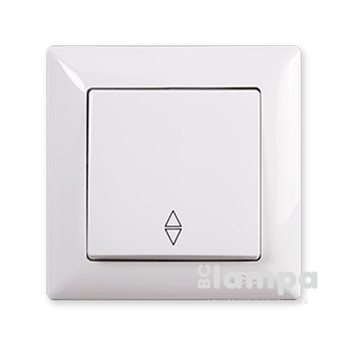 Вимикач 1кл. білий прохідний VISAGE Gunsan (VS 28 11 107)