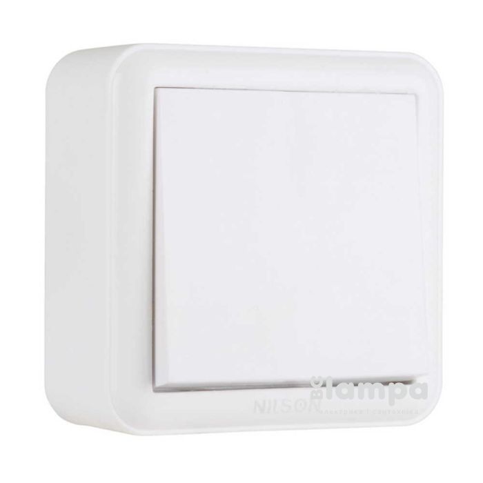 Вимикач 1-кл накл білий NILSON Unique (28111001)