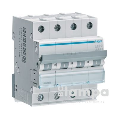 Автоматичний вимикач Hager MC104A 1p 04A C