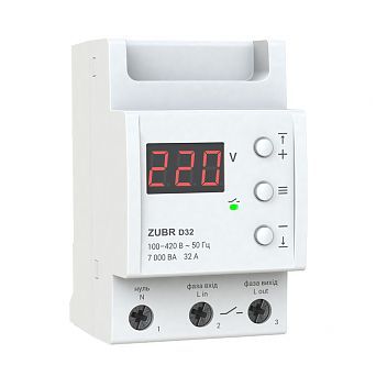 Реле напруги ZUBR модульне D32 6.2kW 32A