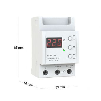 Реле напруги ZUBR модульне D50 10kWA