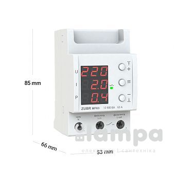 Реле напруги ZUBR модульне MF63 мультифункціональне